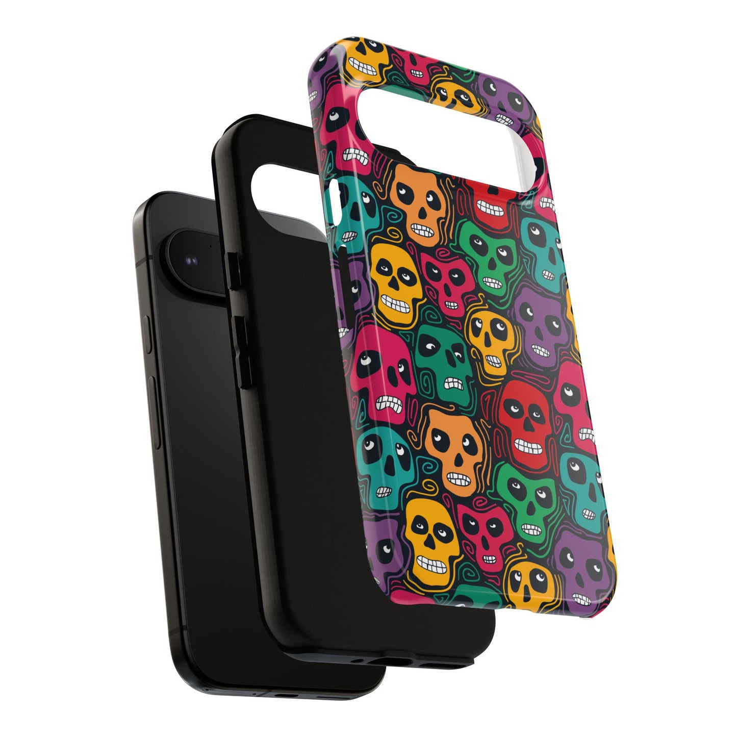 Phone Case, Day of the Dead Tough Case Phone, Mexican Skull Phone Cover, Floral Skeleton Phone Protector, Sugar Skull iPhone Case, Tough
