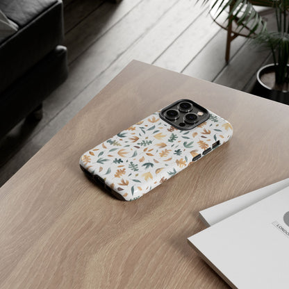 Stylish Floral Phone Case - Tough Cases, Nature-Inspired Design, Gift for Her, Phone Accessory, Floral Pattern Cover