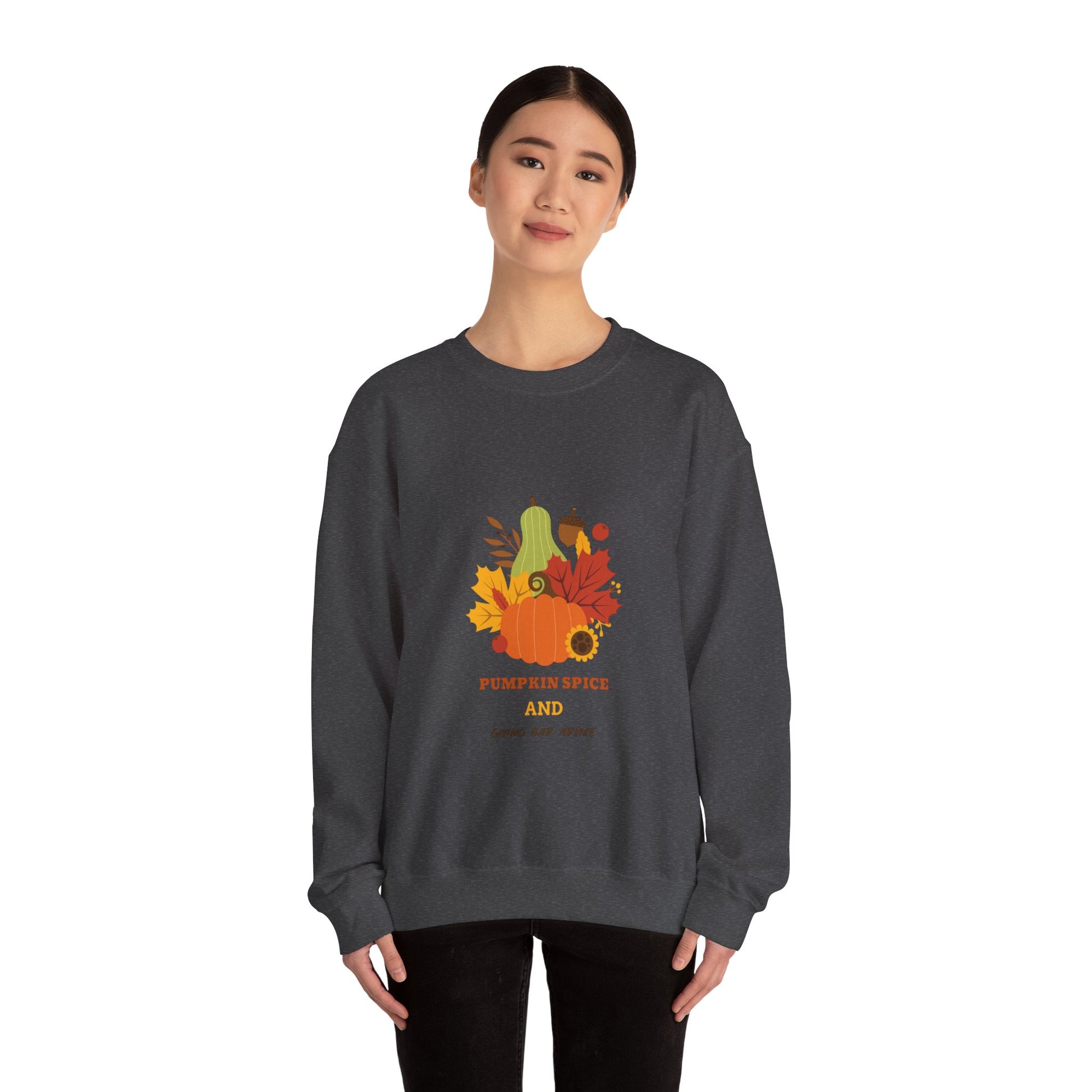 Fall Sweatshirt, Autumn Pullover, Cozy Jumper, Seasonal Crewneck, Unisex Sweater, Warm Top - MaisonThreadory