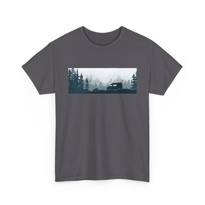 Nature Adventure Unisex Heavy Cotton Tee, Camping Shirt, Outdoor Wear, Gift for Nature Lovers, Eco-Friendly Apparel, Adventure Outfit - MaisonThreadory