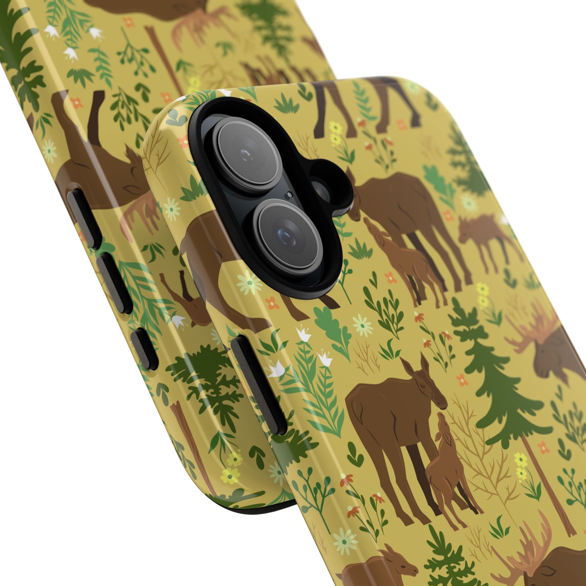 Moose Phone Case - Nature Lover's Accessory, Gifts for Outdoorsy Friends, Wildlife Decor, Eco-Friendly Cover, Forest Adventure Gear - MaisonThreadory