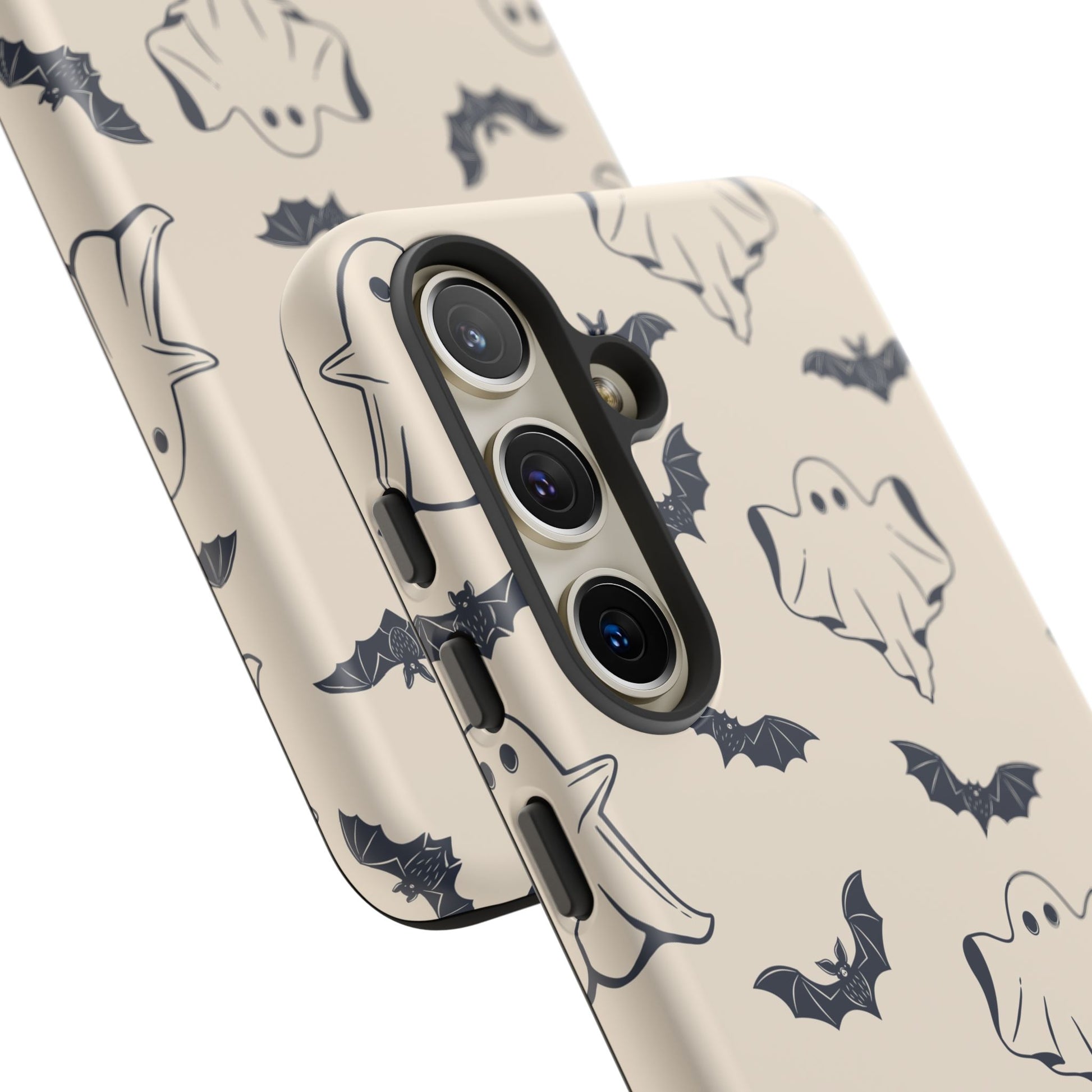 Halloween Phone Case, Ghosts and Bats, Cute Phone Cover, Spooky Accessories, Fall Decor, Gifts for Her, Halloween Party - MaisonThreadory