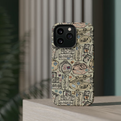 Travel-Inspired Magnetic Tough Cases, Unique Phone Accessories, Perfect for Adventurers, Great Gift for Travelers or Holidays