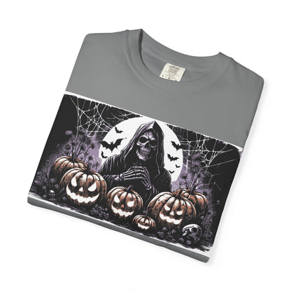 Spooky Halloween T-shirt, Unisex Graphic Tee, Ghostly Apparel, Fall Fashion, Pumpkin Shirt, Halloween Costume Top