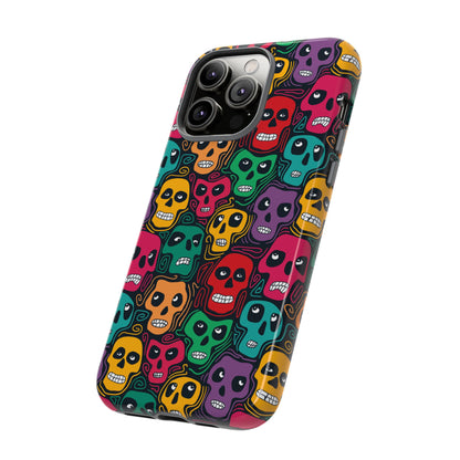 Phone Case, Day of the Dead Tough Case Phone, Mexican Skull Phone Cover, Floral Skeleton Phone Protector, Sugar Skull iPhone Case, Tough