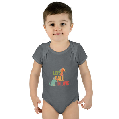 Autumn Baby Bodysuit - Let's Fall in Love, Cute Infant Outfit, Seasonal Gift, Baby Shower Present, Little One's Fall Fashion - MaisonThreadory