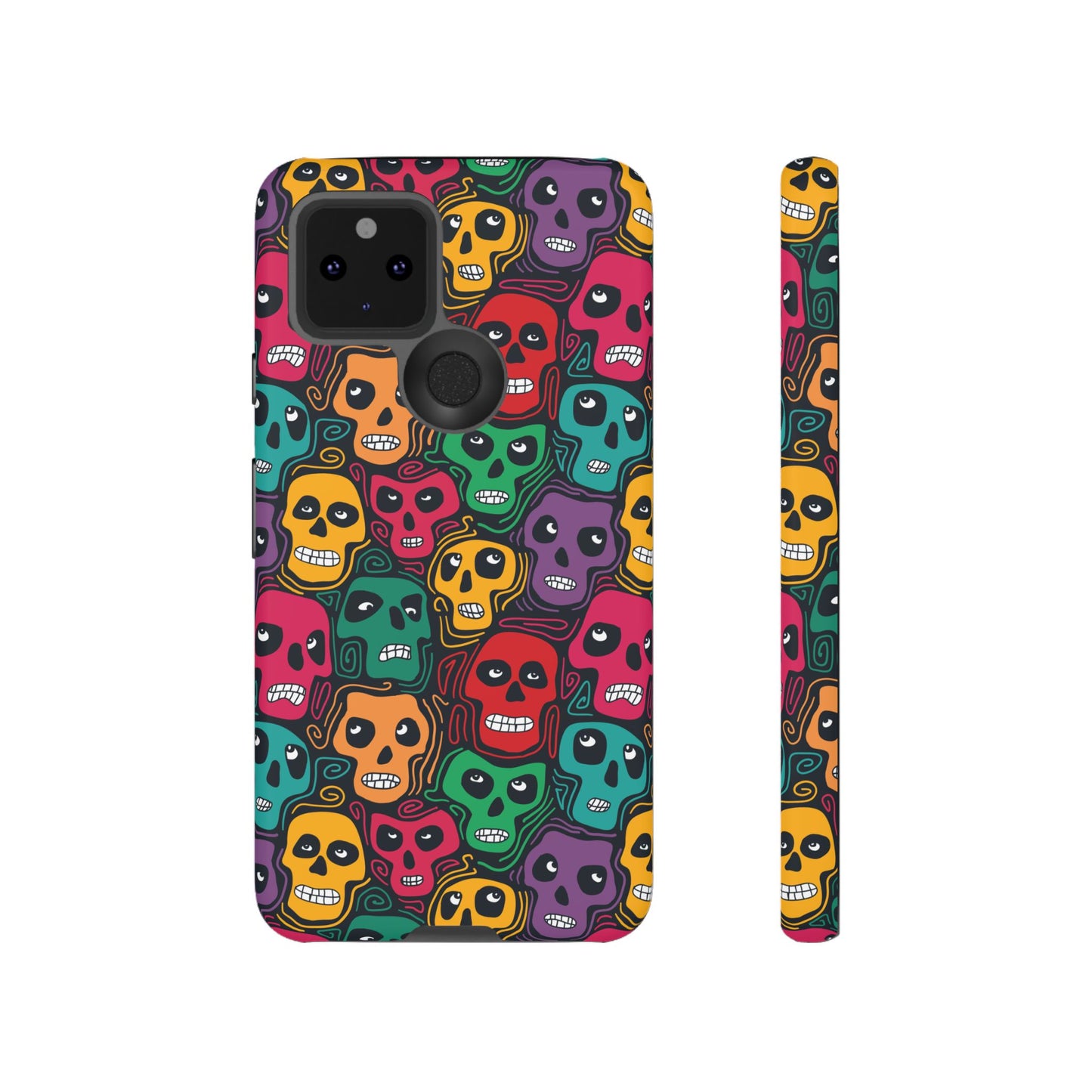 Phone Case, Day of the Dead Tough Case Phone, Mexican Skull Phone Cover, Floral Skeleton Phone Protector, Sugar Skull iPhone Case, Tough