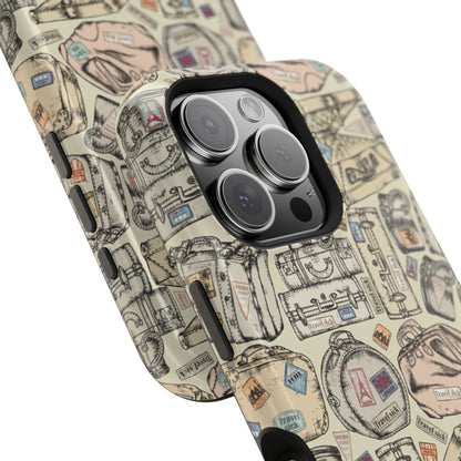 Travel-Inspired Magnetic Tough Cases, Unique Phone Accessories, Perfect for Adventurers, Great Gift for Travelers or Holidays