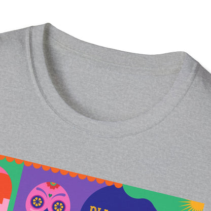 Dia de los Muertos Unisex T-Shirt, Mexican Day of the Dead Tee, Halloween Skeleton Shirt, Dia de los Muertos Festival Top, Sugar Skull
