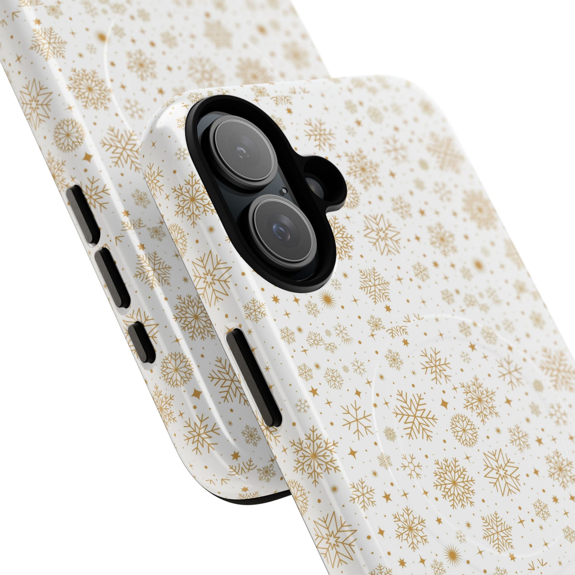 Festive Snowflake Phone Cases for Winter, Holiday Gift, Sleek Design, Winter Accessories, Durable Protection - MaisonThreadory