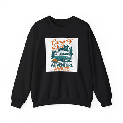 Unisex Camping Adventure Sweatshirt, Cozy Outdoor Apparel, Gift for Dads, Camping Enthusiasts, Father's Day, Weekend Getaway - MaisonThreadory