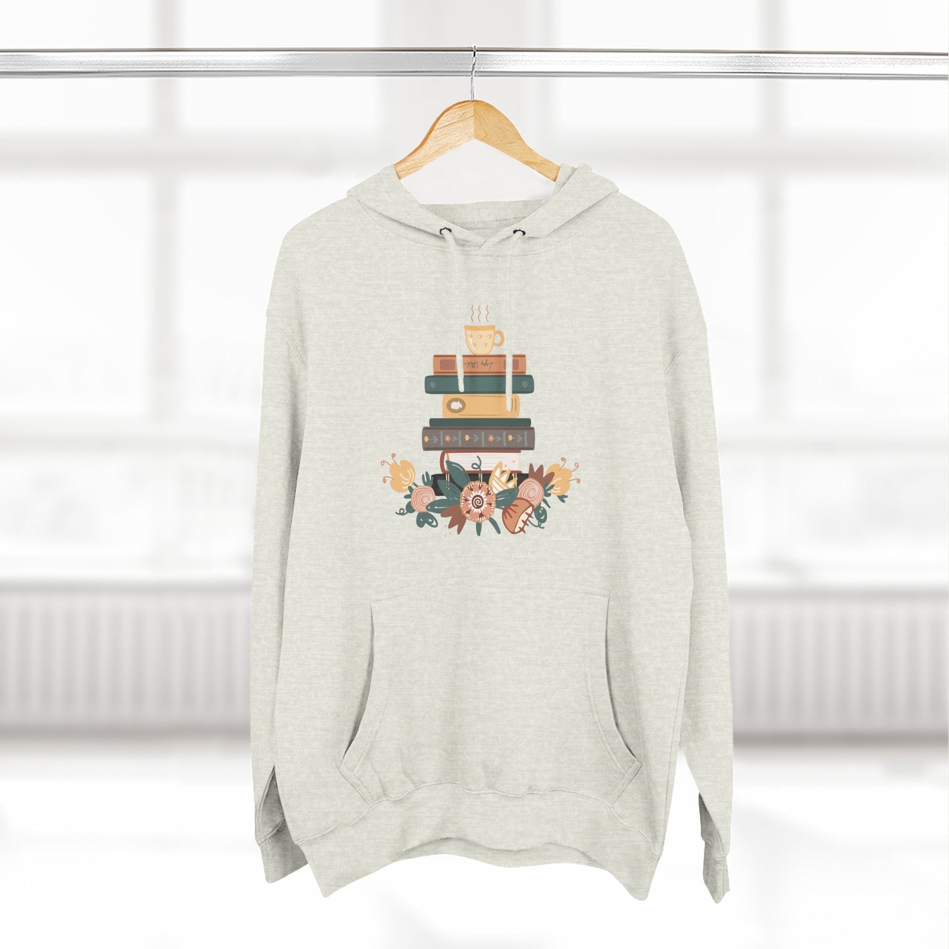 Cozy Book Lover's Hoodie | Three-Panel Fleece, Reading Gift, Literary Sweatshirt, Casual Apparel, Birthday Present, Book Club Outfit - MaisonThreadory