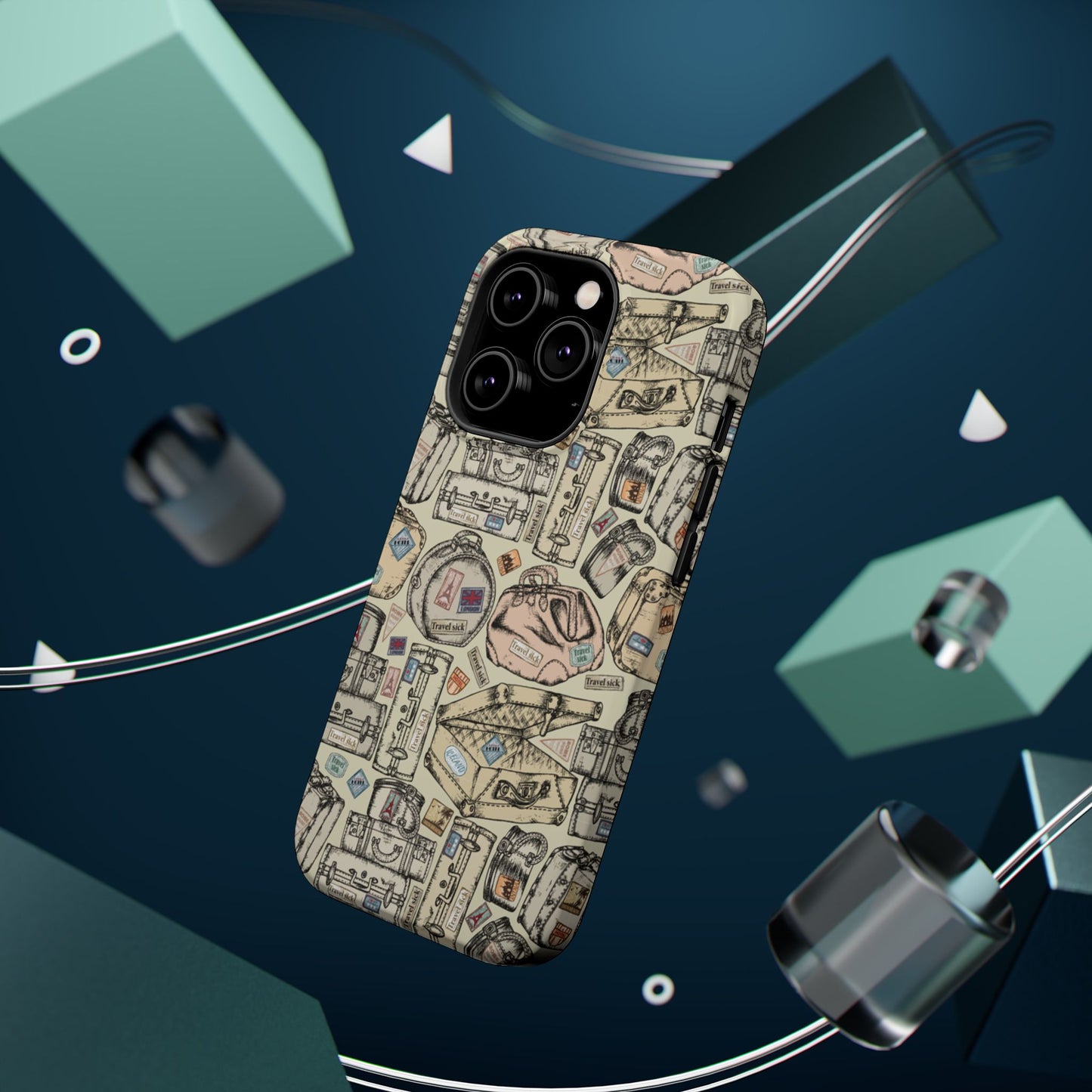 Travel-Inspired Magnetic Tough Cases, Unique Phone Accessories, Perfect for Adventurers, Great Gift for Travelers or Holidays