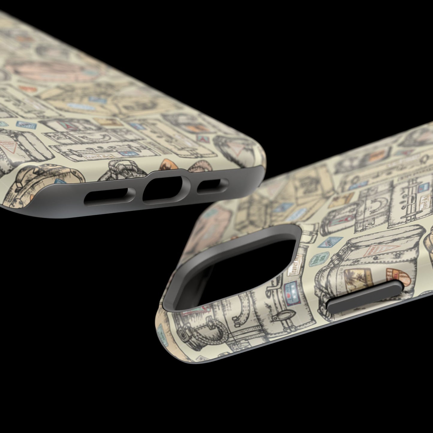 Travel-Inspired Magnetic Tough Cases, Unique Phone Accessories, Perfect for Adventurers, Great Gift for Travelers or Holidays