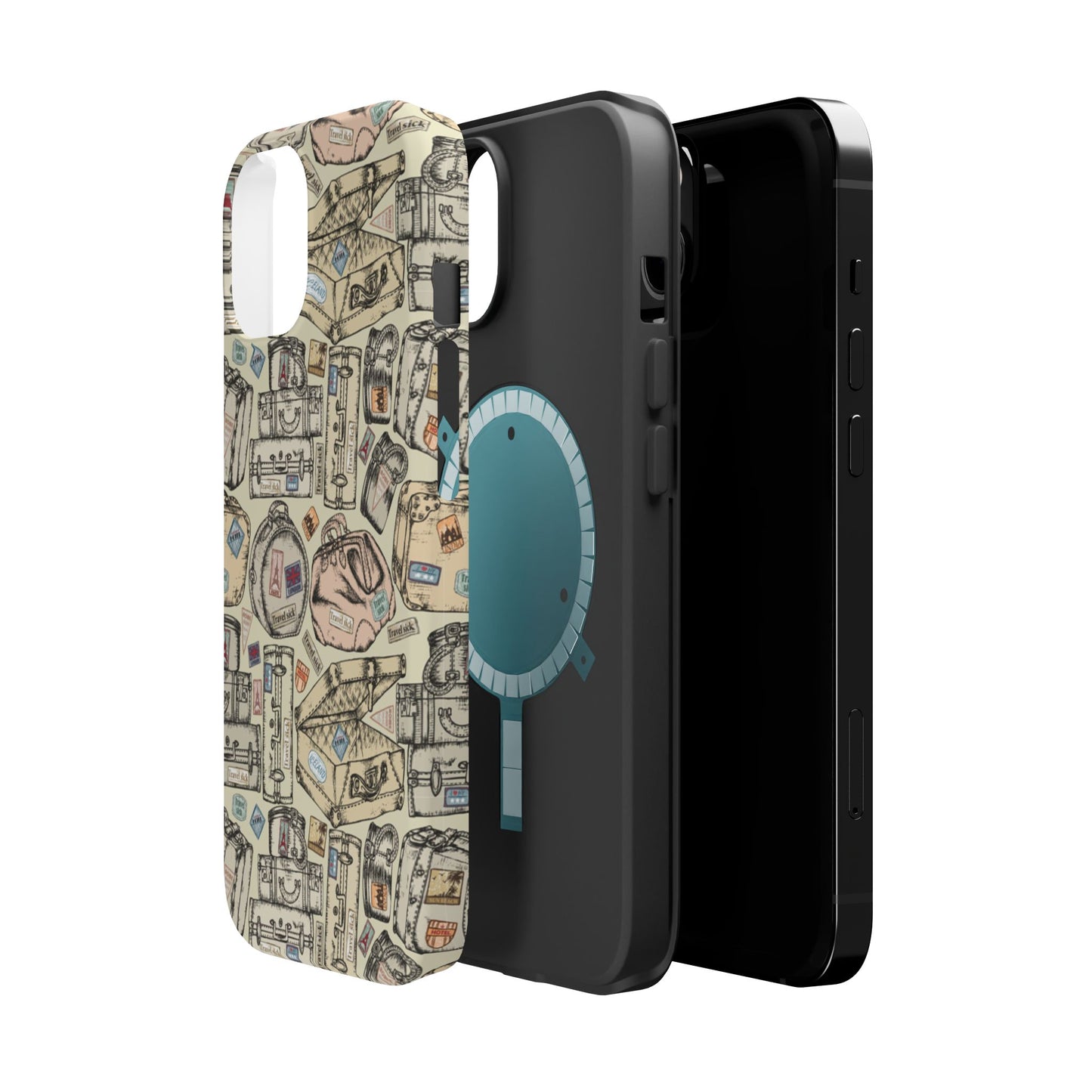 Travel-Inspired Magnetic Tough Cases, Unique Phone Accessories, Perfect for Adventurers, Great Gift for Travelers or Holidays