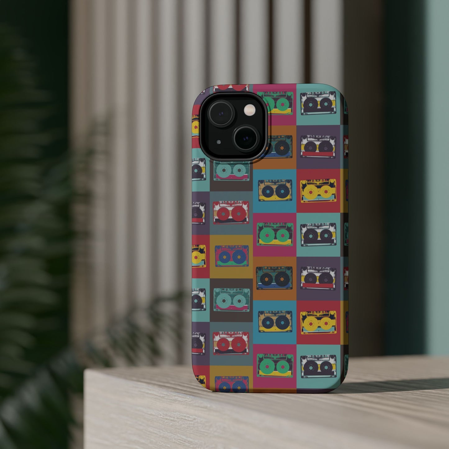 Retro Cassette Tape Phone Case, Vintage Style Tough Case, Music Lover Gift, Funky Tech Accessory, Fun Phone Cover