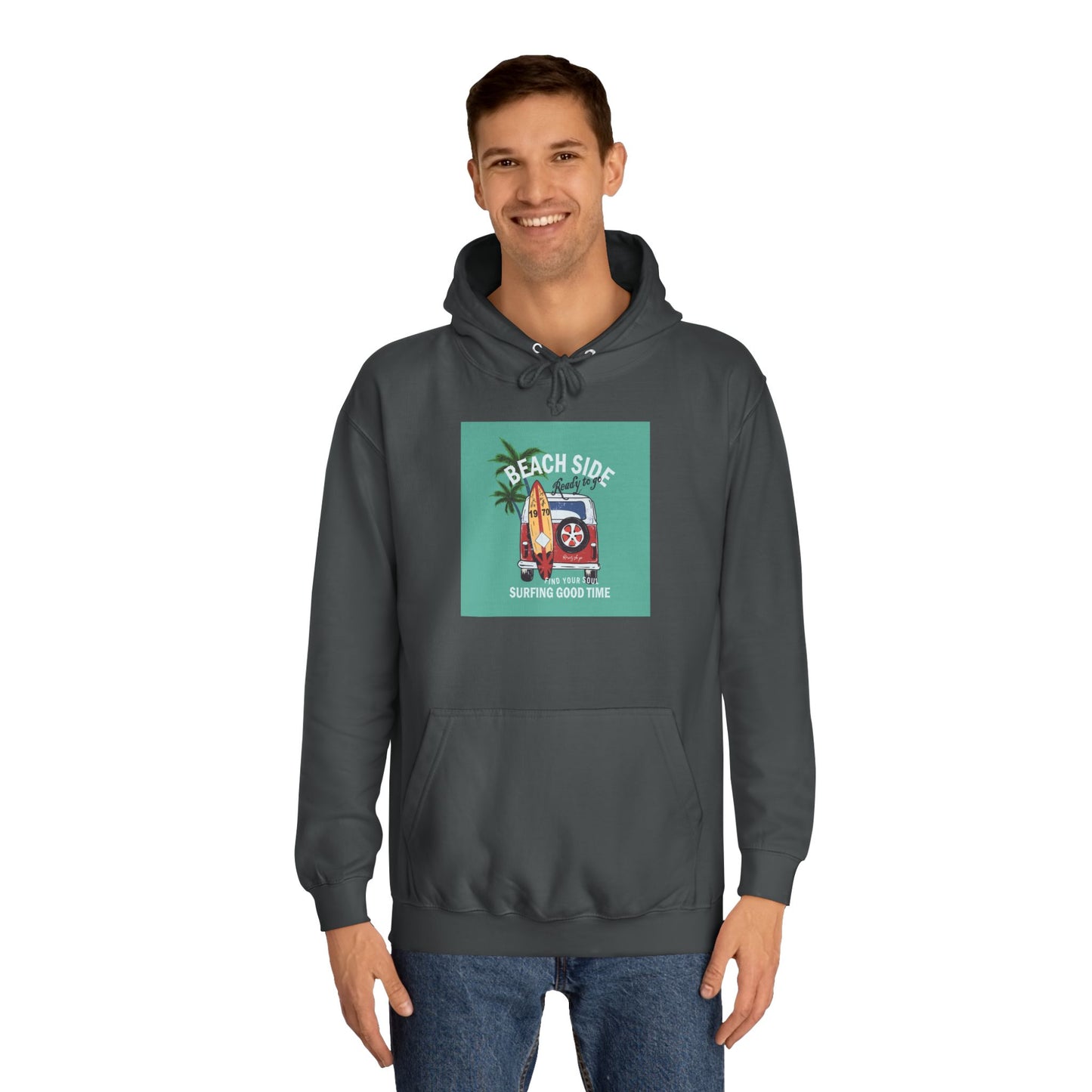 Beachside Vibes Unisex Hoodie | Perfect for College Students, Cozy Days, Summer Vacations, Gift for Friends, Casual Wear - MaisonThreadory