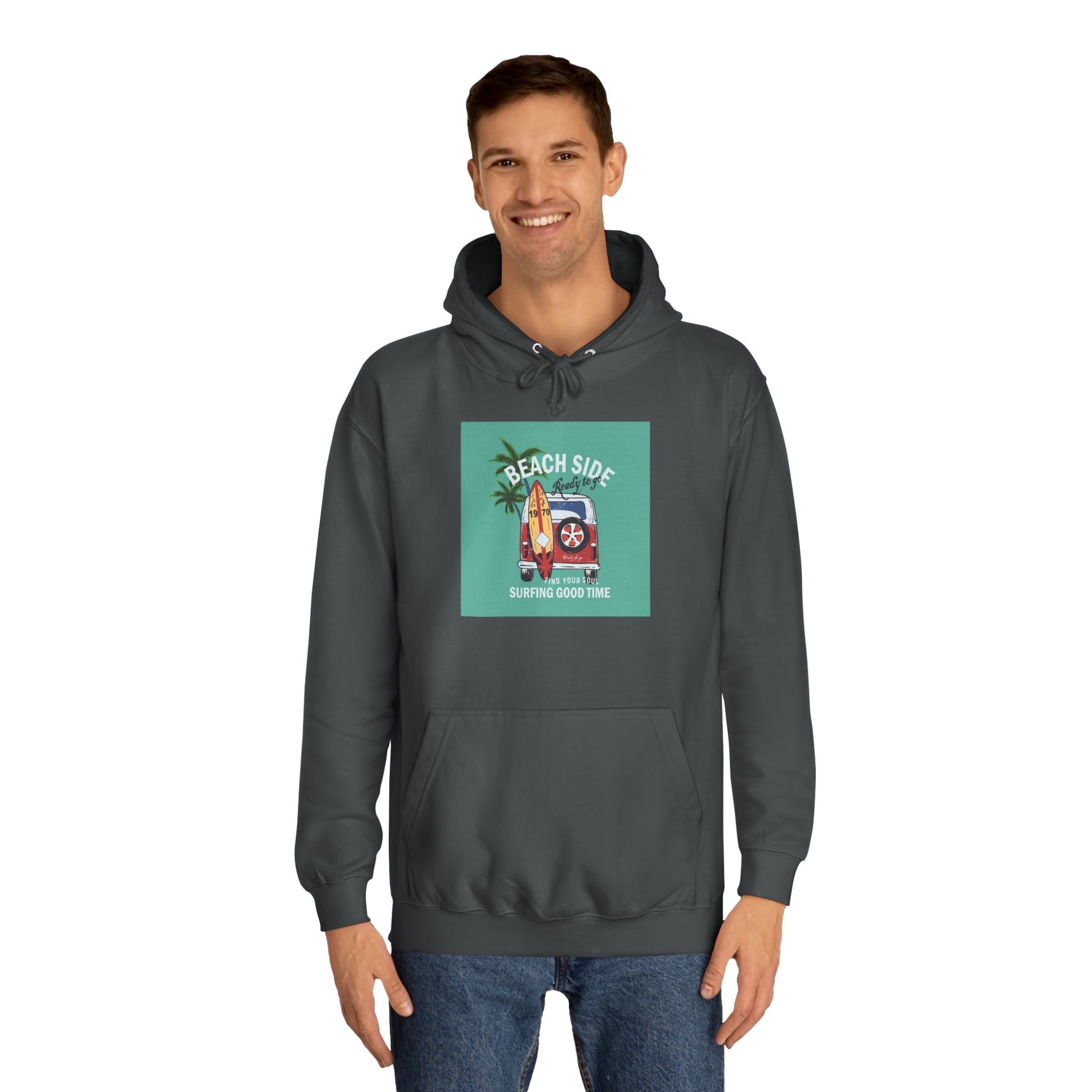 Beachside Vibes Unisex Hoodie | Perfect for College Students, Cozy Days, Summer Vacations, Gift for Friends, Casual Wear - MaisonThreadory
