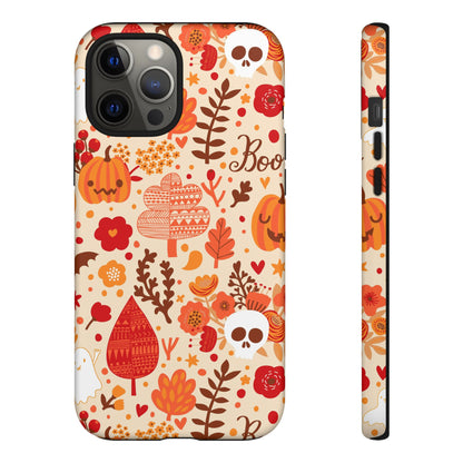Autumn Phone Case - Cozy Fall Vibes, Pumpkin Decor, Halloween Gift, Floral Design, Seasonal Aesthetic