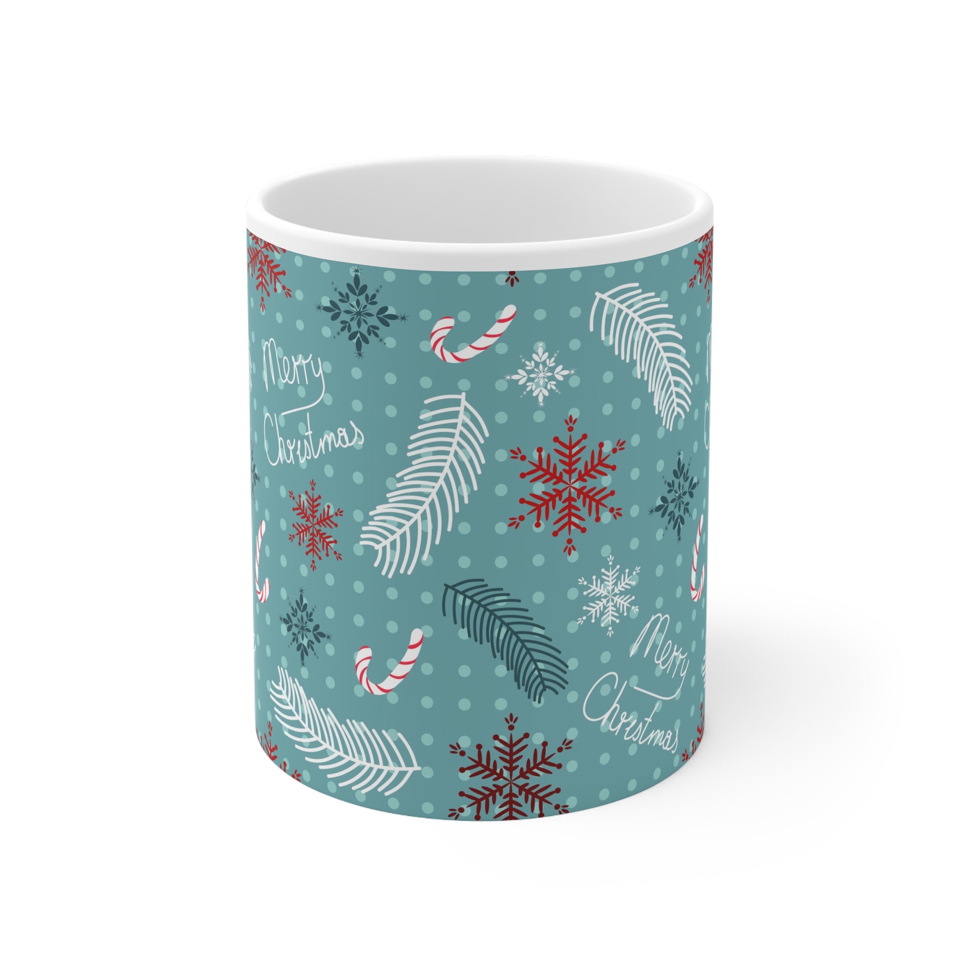 Festive Holiday Mug with Christmas Design, Seasonal Coffee Cup, Winter Gift, Merry Christmas Mug, Cozy Drinkware, Holiday Decor - MaisonThreadory