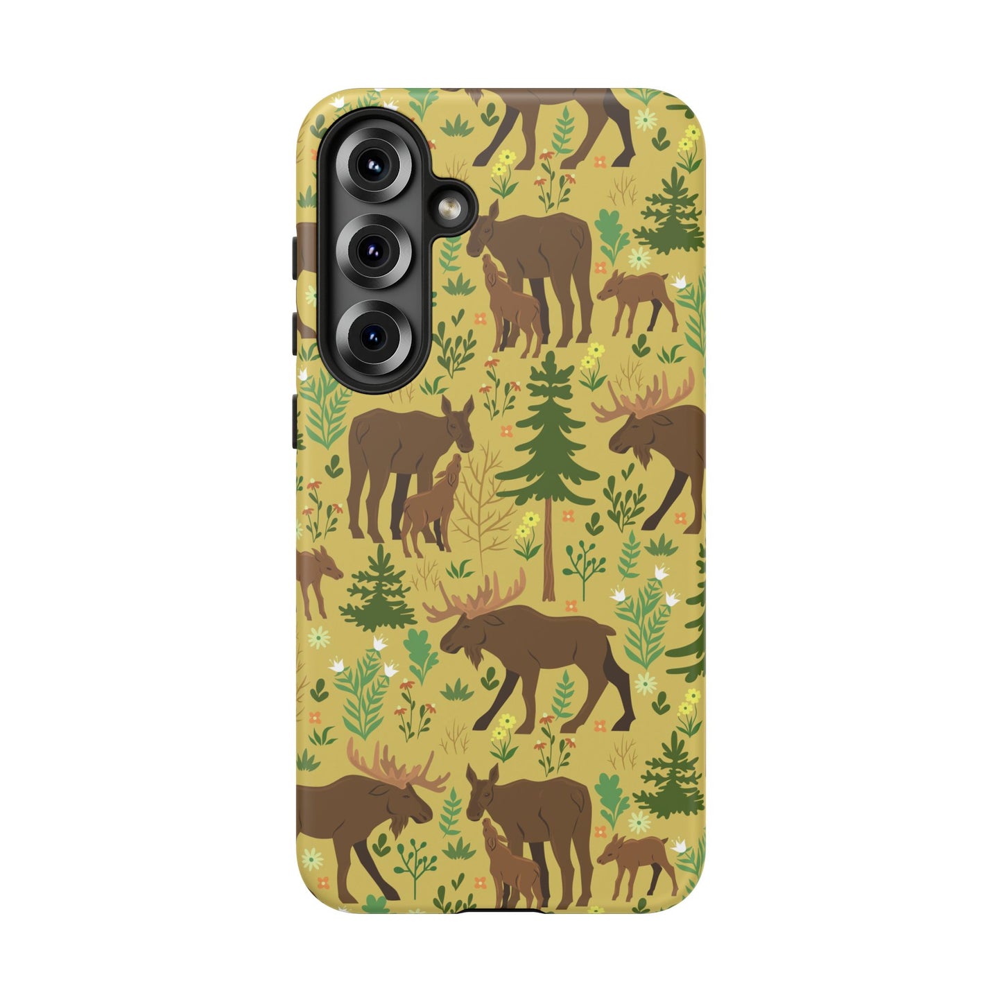Moose Phone Case - Nature Lover's Accessory, Gifts for Outdoorsy Friends, Wildlife Decor, Eco-Friendly Cover, Forest Adventure Gear - MaisonThreadory