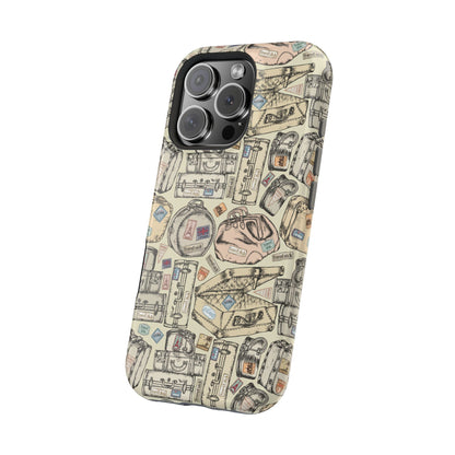 Travel-Inspired Magnetic Tough Cases, Unique Phone Accessories, Perfect for Adventurers, Great Gift for Travelers or Holidays