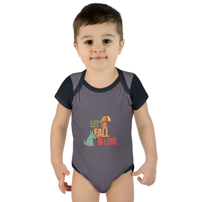 Autumn Baby Bodysuit - Let's Fall in Love, Cute Infant Outfit, Seasonal Gift, Baby Shower Present, Little One's Fall Fashion - MaisonThreadory