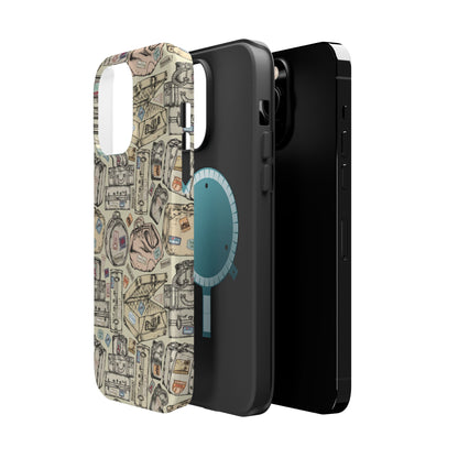 Travel-Inspired Magnetic Tough Cases, Unique Phone Accessories, Perfect for Adventurers, Great Gift for Travelers or Holidays