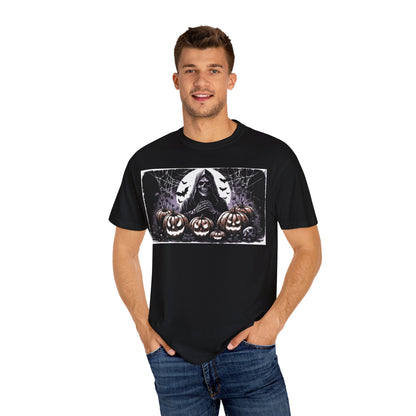 Spooky Halloween T-shirt, Unisex Graphic Tee, Ghostly Apparel, Fall Fashion, Pumpkin Shirt, Halloween Costume Top