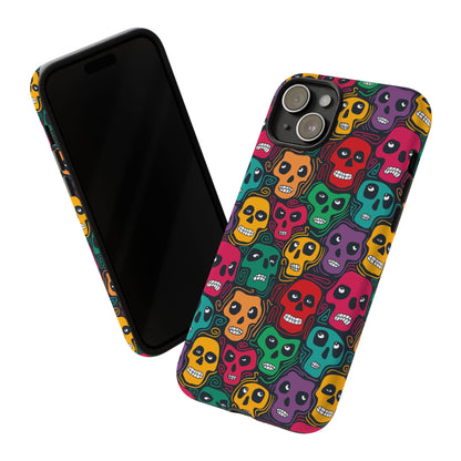 Phone Case, Day of the Dead Tough Case Phone, Mexican Skull Phone Cover, Floral Skeleton Phone Protector, Sugar Skull iPhone Case, Tough