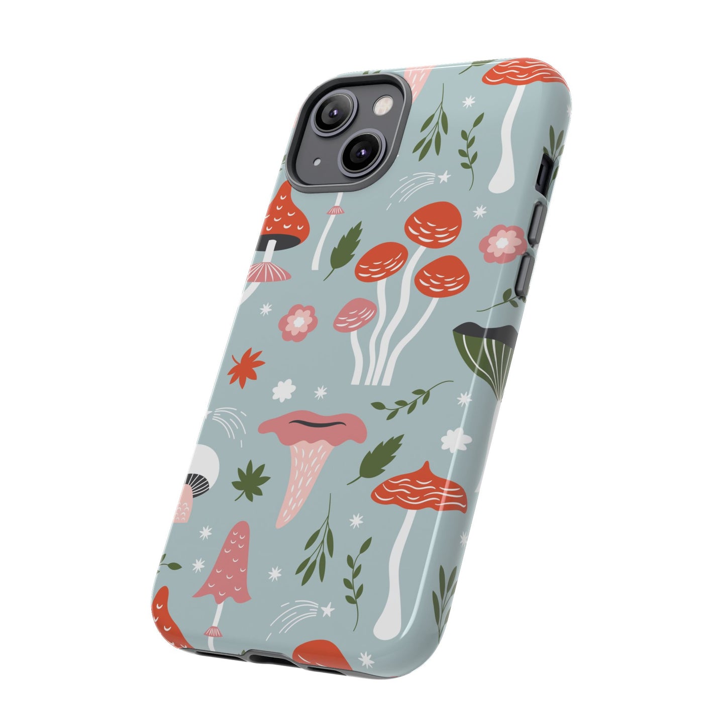 Whimsical Mushroom Phone Case, Cute Floral Smartphone Cover, Unique Gift for Nature Lovers, Trendy Tech Accessory, Eco-friendly Case