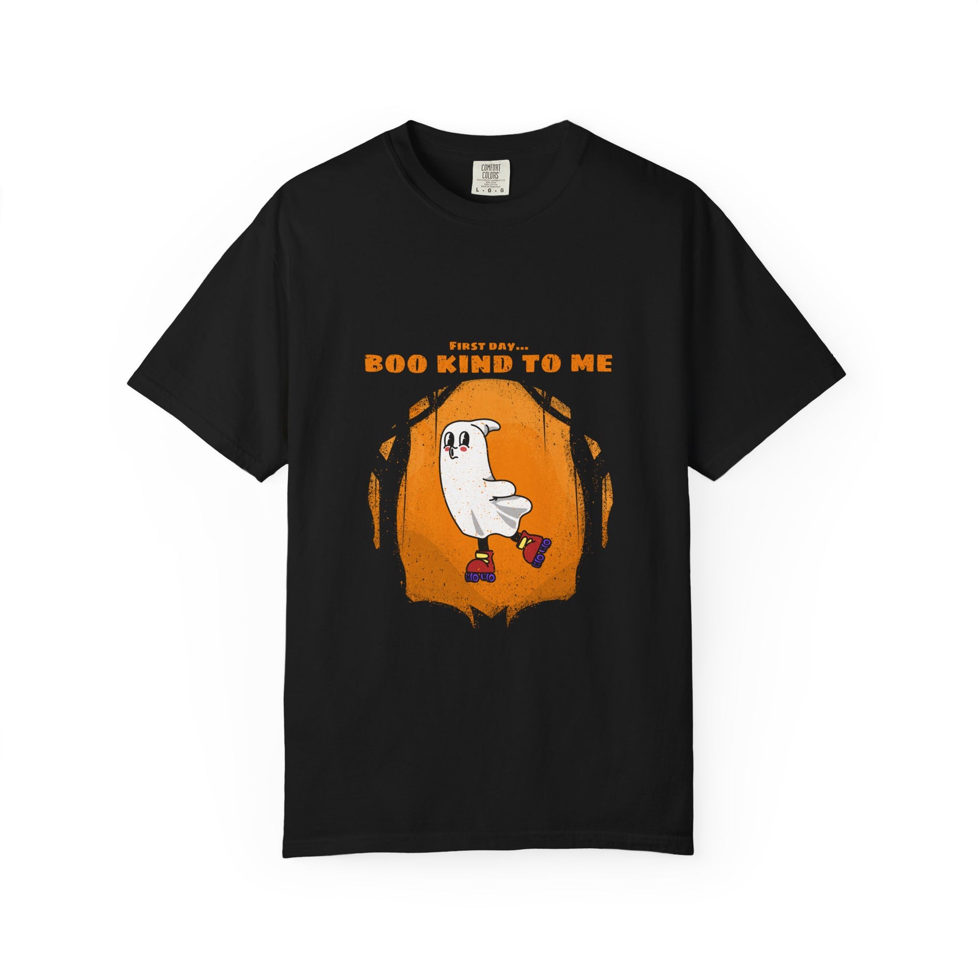 Playful Message T-Shirt: Boo Kind To Me, Funny Graphic Tee, Unisex Cotton Top, Casual Wear, Gift for Friends - MaisonThreadory