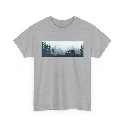 Nature Adventure Unisex Heavy Cotton Tee, Camping Shirt, Outdoor Wear, Gift for Nature Lovers, Eco-Friendly Apparel, Adventure Outfit - MaisonThreadory