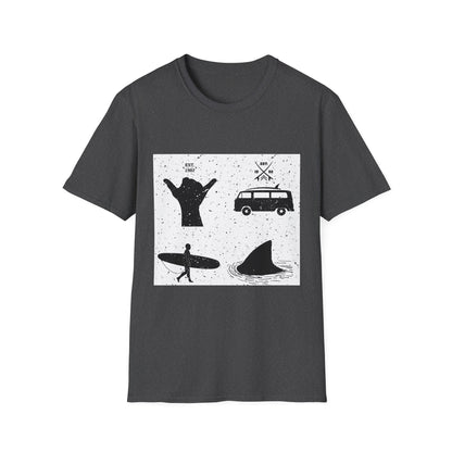 Cool Surf Vibes Unisex T-Shirt - Perfect for Beach Lovers, Summer Festivals, Gift for Surfers, Casual Wear, Vacation Style