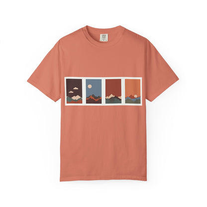 Unisex Mountain Sunset T-Shirt | Cozy Casual Wear, Nature Lover Gift, Travel Tee, Outdoor Adventure Shirt, Hiking Apparel