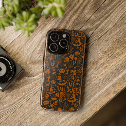 Halloween Phone Case, Tough Cases with Spooky Design, Trick or Treat Accessories, Perfect for Halloween Decor, Gift for Halloween Lovers