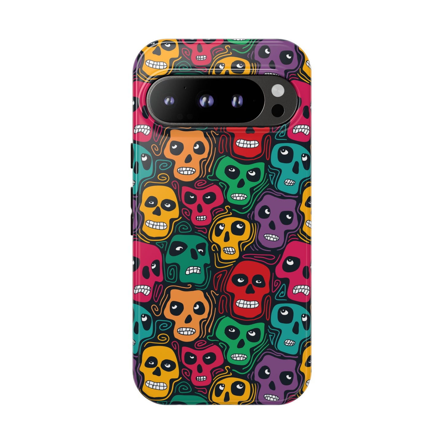 Phone Case, Day of the Dead Tough Case Phone, Mexican Skull Phone Cover, Floral Skeleton Phone Protector, Sugar Skull iPhone Case, Tough