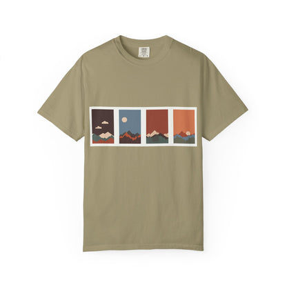 Unisex Mountain Sunset T-Shirt | Cozy Casual Wear, Nature Lover Gift, Travel Tee, Outdoor Adventure Shirt, Hiking Apparel
