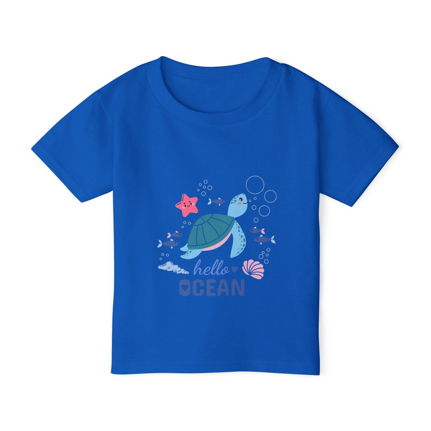 Toddler T-Shirt — “Hello Ocean” Sea Turtle Graphic