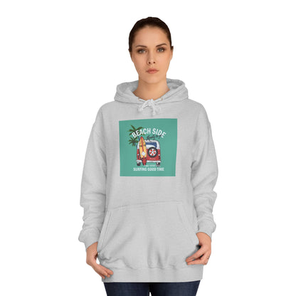 Beachside Vibes Unisex Hoodie | Perfect for College Students, Cozy Days, Summer Vacations, Gift for Friends, Casual Wear - MaisonThreadory