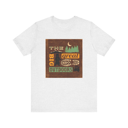 The Great Outdoors Unisex Tee, Adventure Shirt, Nature Lover Gift, Camping Apparel, Summer Vibes, Hiking Outfit - MaisonThreadory