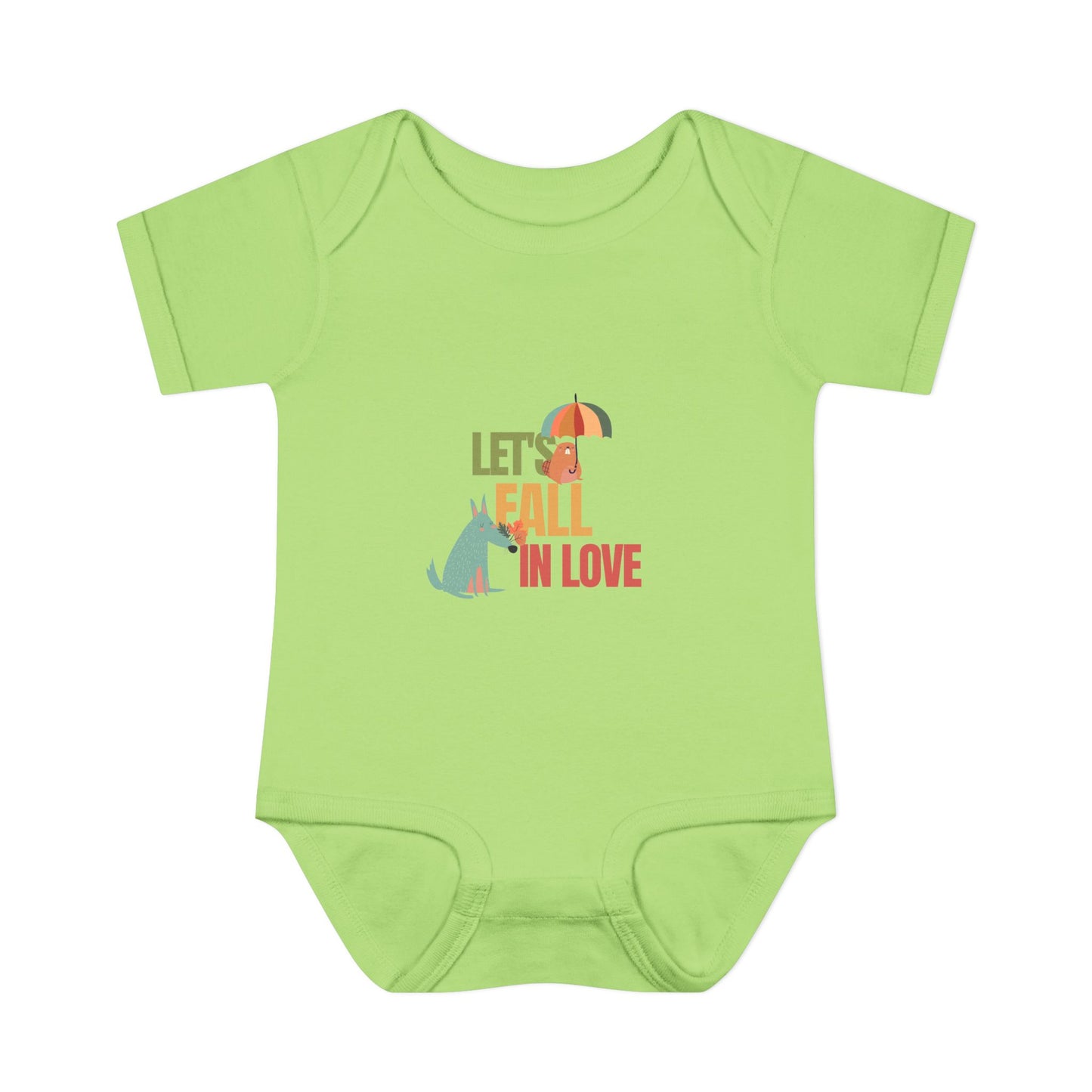Autumn Baby Bodysuit - Let's Fall in Love, Cute Infant Outfit, Seasonal Gift, Baby Shower Present, Little One's Fall Fashion - MaisonThreadory