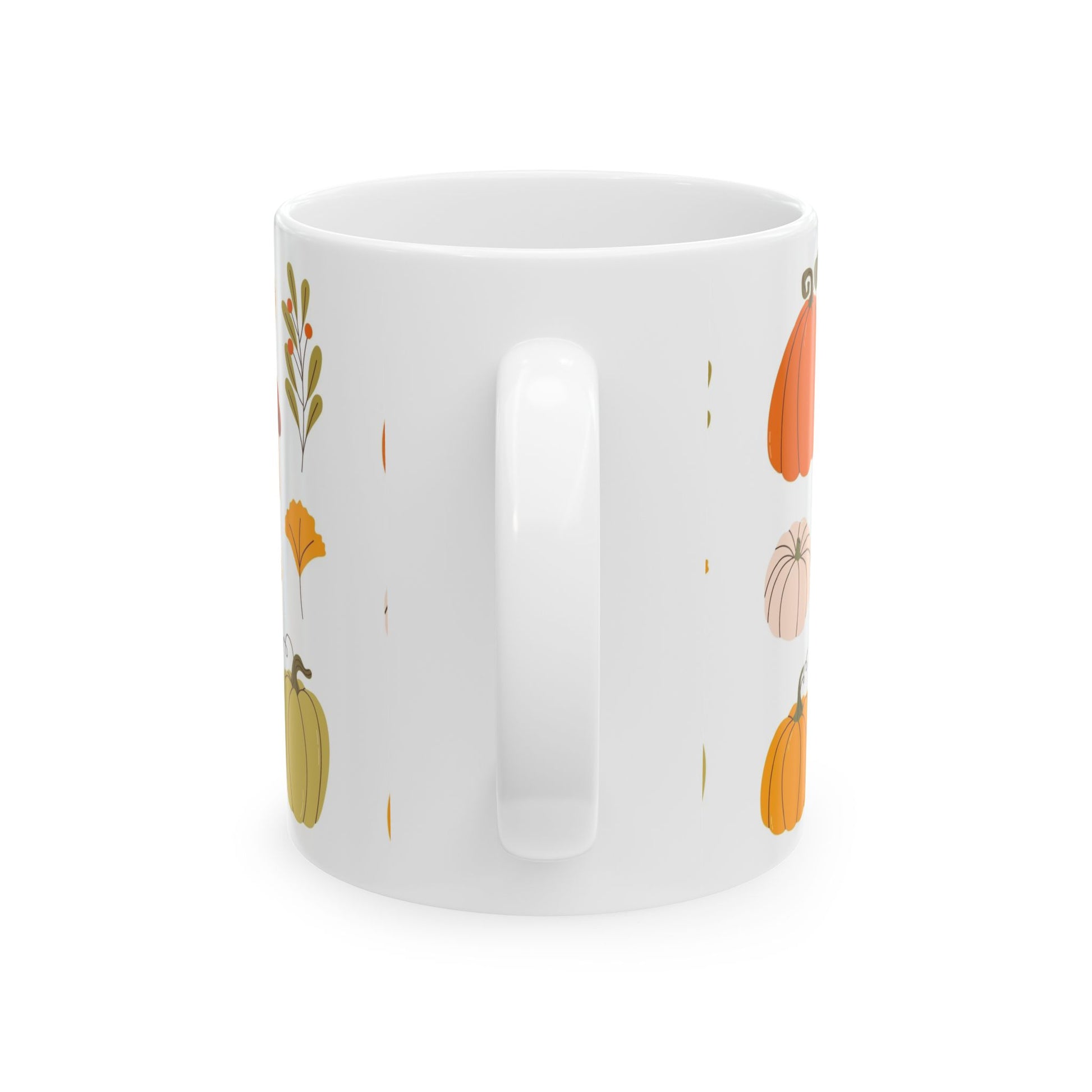Fall Harvest Ceramic Mug - Cozy Autumn Vibes, Pumpkin Spice Lover Gift, Thanksgiving Coffee Cup, Seasonal Home Decor - MaisonThreadory
