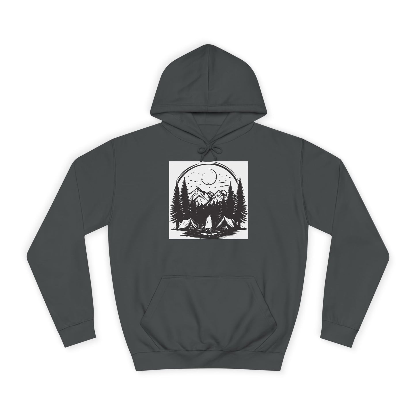 Nature-Inspired Unisex College Hoodie | Camping, Adventure, Outdoor Lover Gift, Cozy Pullover, College Apparel - MaisonThreadory