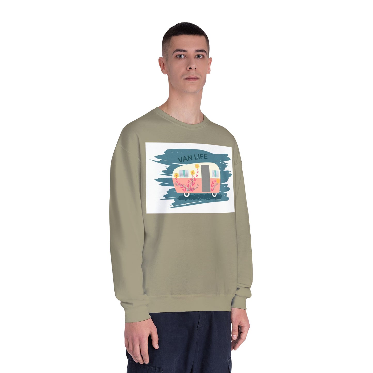 Van Life Sweatshirt, Cozy Crewneck for Adventure Lovers, Travel Apparel for Road Trips, Perfect Gift for Campers & Van Enthusiasts - MaisonThreadory