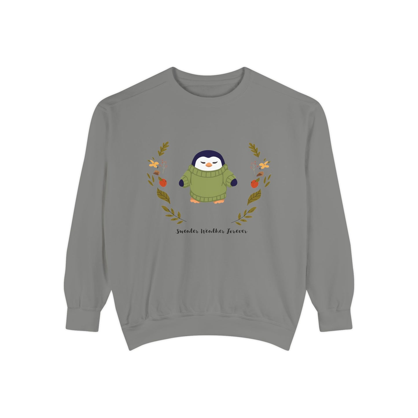 Whimsical Penguin Sweatshirt, Cozy Unisex Pullover for Every Occasion, Gift for Winter Lovers, Cute Fall Apparel, Festive Holiday Clothing - MaisonThreadory