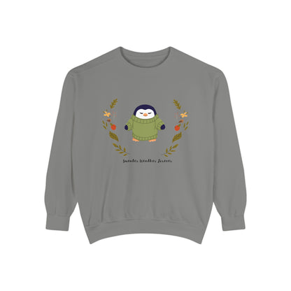Whimsical Penguin Sweatshirt, Cozy Unisex Pullover for Every Occasion, Gift for Winter Lovers, Cute Fall Apparel, Festive Holiday Clothing - MaisonThreadory
