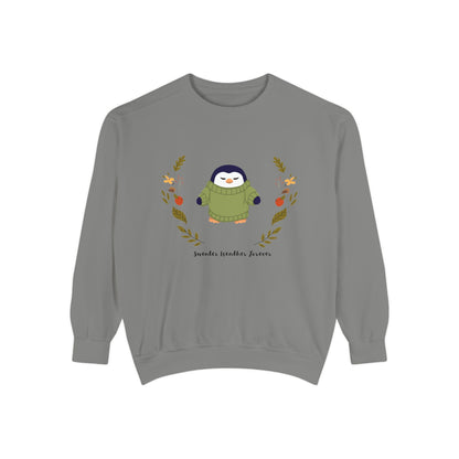 Whimsical Penguin Sweatshirt, Cozy Unisex Pullover for Every Occasion, Gift for Winter Lovers, Cute Fall Apparel, Festive Holiday Clothing - MaisonThreadory