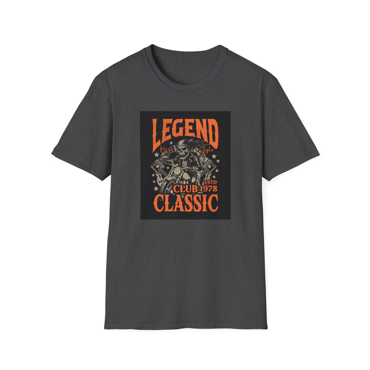 Legend Club Unisex Softstyle T-Shirt - Vintage Retro Graphic Tee, Men Women Hipster Fashion Top, Urban Streetwear, Music Festival Shirt,