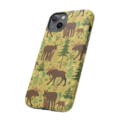 Moose Phone Case - Nature Lover's Accessory, Gifts for Outdoorsy Friends, Wildlife Decor, Eco-Friendly Cover, Forest Adventure Gear - MaisonThreadory